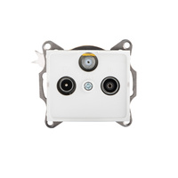 Anténna zásuvka RTV-SAT Final Square White LOGI Kanlux