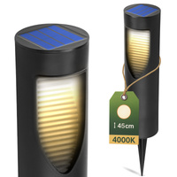 LED solárna záhradná lampa poháňaná stĺpikom 34cm BURGO 4000K IP44 LUMILED