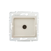 Zásuvka koaxiálnej televíznej antény štvorcová béžová LOGI Kanlux