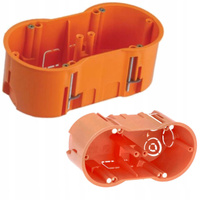 Elektrická dvojitá rozvodná skriňa PK60 2x68 hlboká pre sadrokartónové dosky Regips + skrutky PAWBOL