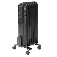 Olejový ohrievač 1500W s nastaviteľným termostatom biely Sanico Goldlux