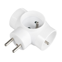 Rozdeľovač elektrickej siete so skrutkou R- 31 Zlodej 3 zásuvky s uzemnením VAYOX