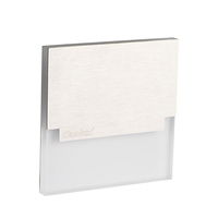 Schodiskové svietidlo LED 0,8W 15lm 6500K, studená biela Square Silver Sabik Kanlux