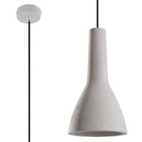 Stropné závesné svietidlo E27 Tubular Grey Industrial Empoli Sollux