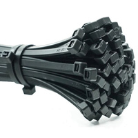 Káblové svorky silné 4,8x200 mm čierne 100 kusov LUMILED