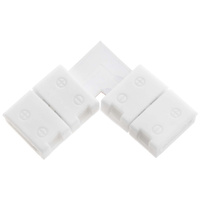 Uhlový konektor pre LED pásik 2PIN snap-on 8mm