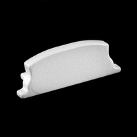 Koncový kryt Solid pre profil KM34-S Silver