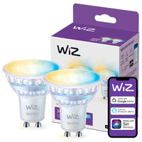 2x LED GU10 reflektor PAR16 4,7W = 50W 345lm 2700-6500K TW Smart SMART WiFi Bluetooth App WiZ