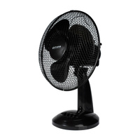 Stolný ventilátor Cirkulácia vzduchu Stolný ventilátor stojaci 49cm 30W čierny