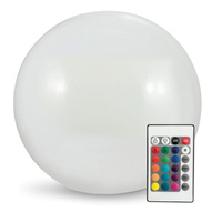 Guľové záhradné solárne svietidlo biele IP65 so súmrakovým senzorom Sphere Sanico Goldlux