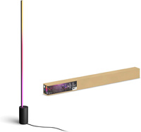 LED gradientná podlahová lampa 29W 2550lm IP20 biela a farebná Ambiance RGB + TW čierna 145cm Smart SMART Zigbee Bluetooth Signe Philips HUE