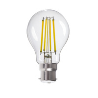 LED žiarovka B22 Edison A60 12W = 100W 1521lm 6500K studená biela Clear XLEDIM Filament Kanlux