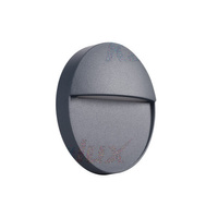 DULI LED 4W 4000K IP54 Vonkajšie záhradné svietidlo s kruhovým grafitovým povrchom Kanlux