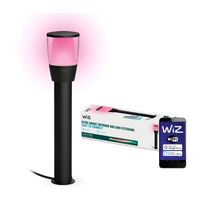 Záhradné svietidlo vonkajšie LED SLUG 50cm 4,8W 320lm 2700-5000K RGB + TW Black Round Smart SMART WiFi Bluetooth App Elipas WiZ