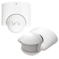 Vonkajší pohybový senzor LX39 IP44 180° PIR biely Premium Kobi