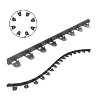 Obruba záhradného trávnika Flexibilná čierna UNIBORD 100 cm Silná mrazuvzdorná CELLFAST