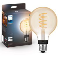 LED žiarovka E27 Sphere G93 7W = 40W 550lm 2200-4500K CCT FILAMENT SMART Smart Bluetooth ZigBee White Ambiance Philips HUE
