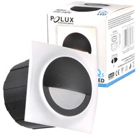 Schodiskové svietidlo 3W 40lm 4000K, neutrálna biela sivá IP44 Q LED Sanico Goldlux