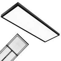LED povrchový panel 36W 3960lm 4000K 120°, neutrálna biela čierna 30x120cm Brisbane Kobi