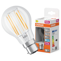 LED žiarovka A60 B22d 11W = 100W 1521lm 6500K studená biela 300° Stmievateľná Retrofit Filament CLASSIC Osram