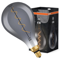 Dekoratívna LED žiarovka A160 E27 4W = 15W 140lm 1800K teplá biela 340° Smoke Dimmable Vintage 1906 Osram