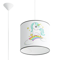 Stropné závesné svietidlo E27 Luster Oval Multicoloured Modern Unicorn Sollux