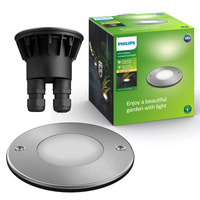 LED žiarovka do zeme 3W 270lm 2700K IP67 Strieborná Moss Philips