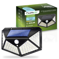 Solárne LED reflektory Halogénová záhradná lampa 6500K IP44 Senzor pohybu a súmraku VERIS LUMILED