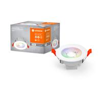 LED SPOT 4W 400lm Stmievateľné CCT RGB Okrúhle 8,6 cm Biele SMART+ WiFi Downlight Ledvance svietidlo na zapustený panel