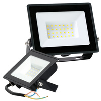 LED svetlomety vonkajšie záhradné 30W 2505lm 4000K neutrálna biela 120° IP65 IK05 čierne MH Kobi