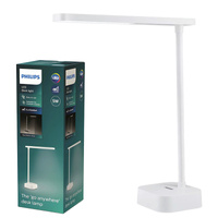 LED 5W 90lm 5000K USB biela stmievateľná dotyková stolová lampa Philips