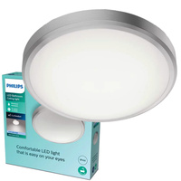 LED 17W 1700lm 4000K IP44 Nikel Doris Kúpeľňový stropný plafón Philips