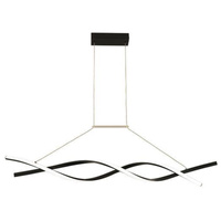 Stropné závesné svetlo LED 33W 2150lm 4000K Neutral Black Matte Kono Masterled