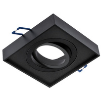 Svietidlo HALOGEN TUBA SPOT na zapustenú montáž Pohyblivé svietidlo Midi GU10 Lumiled Square Black 20mm
