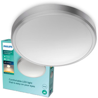 LED 17W 1500lm 2700K IP44 Nikel Doris Kúpeľňový stropný plafón Philips