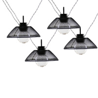 Dekoratívna girlanda na batérie 10 x LED 2700K čierna IP20 Astra Sanico Goldlux