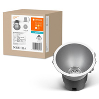 LED zapustené stropné zapustené bodové svietidlo 10W 800lm CCT Spot White Silver Downlight Slim Ledvance