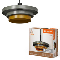 Dekoratívne stropné závesné svietidlo E27 s presahom Zelená žltá Dekor Ledvance