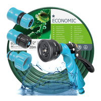 Súprava záhradnej hadice na vodu 1/2" 20 m, pištoľový postrekovač, prípojka so závitom, rýchlospojka so zarážkou, rýchlospojka s prepadom 1/2" CELLFAST