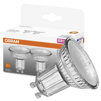 2x LED PAR16 reflektor GU10 4,3W = 50W 350lm 2700K, teplá biela 36° STAR Osram