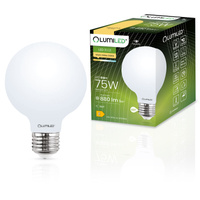 LED žiarovka E27 Sphere G95 8W = 75W 880lm 3000K teplá biela 360° FILAMENT LUMILED
