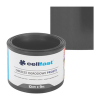 Záhradné obruby trávnika Flexibilné rovné 10 cm x 9 m Grafit CELLFAST
