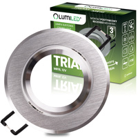 Halogénové stropné svietidlo na zapustenú montáž Okrúhle pohyblivé GU10 MR16 Silver TRIAM LUMILED