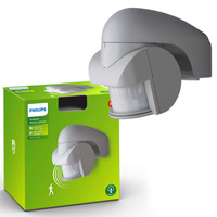 PIR senzor pohybu a súmraku IP44 Sivá Virginia Philips