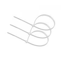 Káblové pásky 2,5x200 mm Biele TRACKS Zipsové pásky OK-25200W .MORE 100 ks.