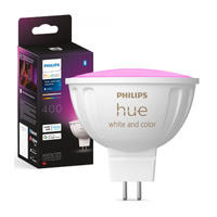 LED žiarovka GU5.3 MR16 Reflektor 6,3W = 60W 400lm 2200-6500K RGB + CCT 40° Biela a farebná atmosféra Bluetooth Zigbee Philips HUE