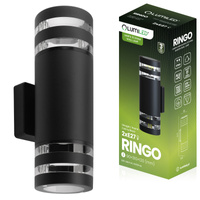 Záhradné nástenné svietidlo 2x E27 LED Povrchová montáž zhora nadol RINGO LUMILED