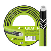 Záhradná hadica na vodu 4-vrstvová s opletom 1/2" 25 m silná QUATTRO CELLFAST