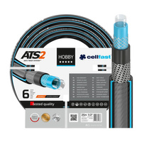 Záhradná hadica na vodu 6 vrstiev s opletom 1/2" 25 m silná HOBBY ATS2 CELLFAST