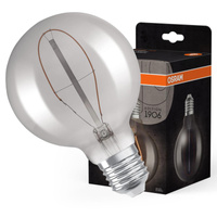 Dekoratívna žiarovka LED G95 Sphere E27 3,4W = 10W 100lm 1800K teplá biela 320° Smoked Vintage 1906 Osram
